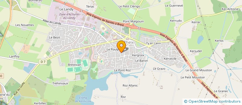 localisation de l'entreprise ECURIE LAURENT QUEROU  THEIX-NOYALO