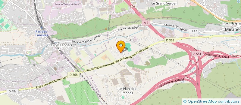 localisation de l'entreprise ECURIE LC à LES PENNES-MIRABEAU