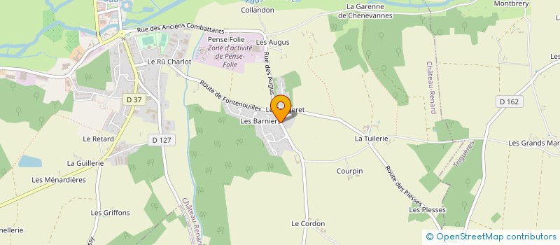 localisation de l'entreprise ECURIE LES BARNIERS à CHATEAU-RENARD