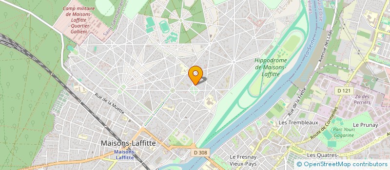 localisation de l'entreprise ECURIE LES PETITS CHEVAUX à MAISONS-LAFFITTE