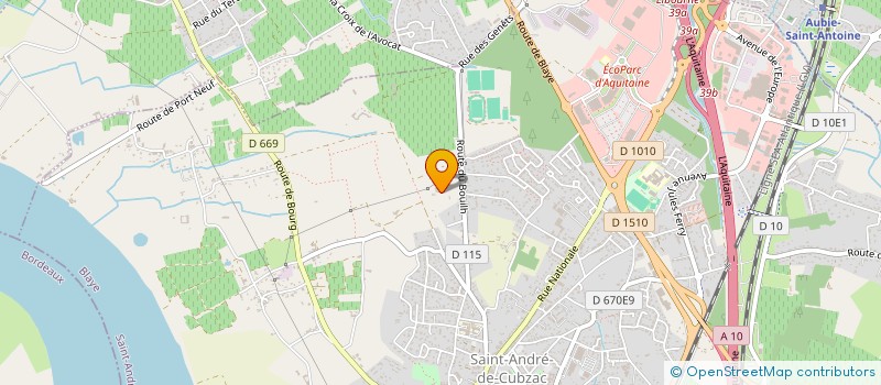 localisation de l'entreprise ECURIE LES ROQUETTES  SAINT-ANDRE-DE-CUBZAC