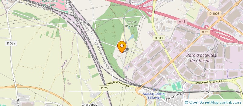 localisation de l'entreprise ECURIE LORIS GARCIA  SAINT-QUENTIN-FALLAVIER