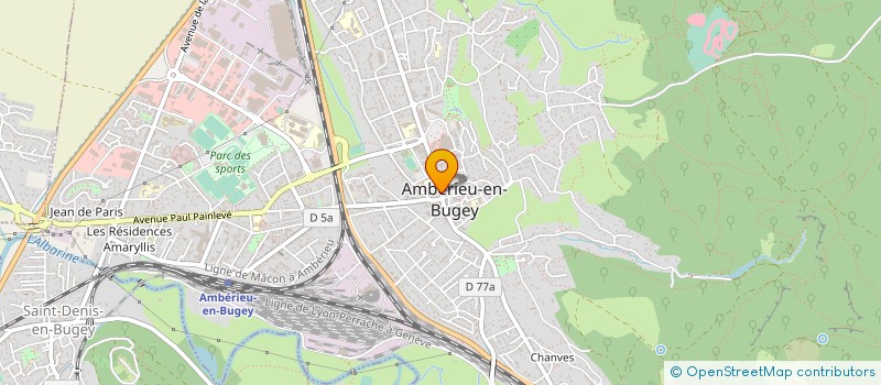 localisation de l'entreprise ECURIE LUISANDRE à AMBERIEU-EN-BUGEY