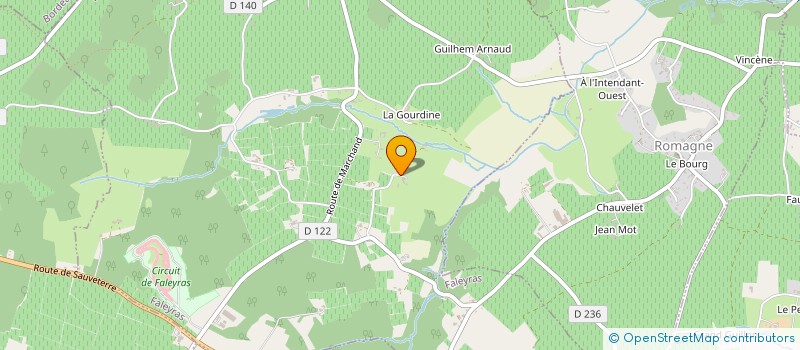localisation de l'entreprise ECURIE M.V  FALEYRAS