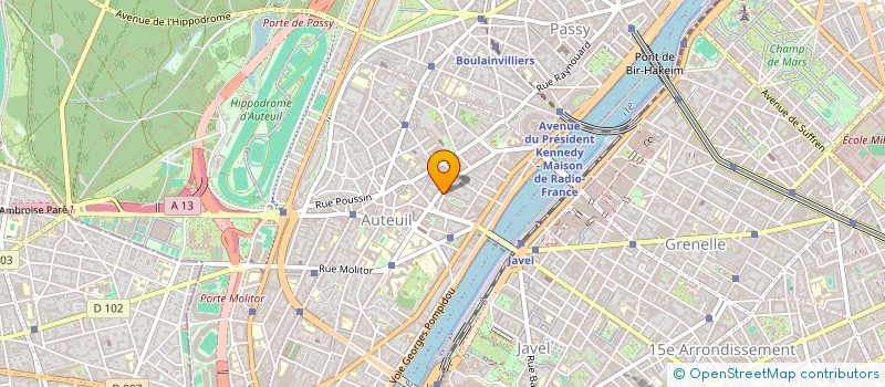 localisation de l'entreprise ECURIE MAIN HORSING S.A.S.  PARIS