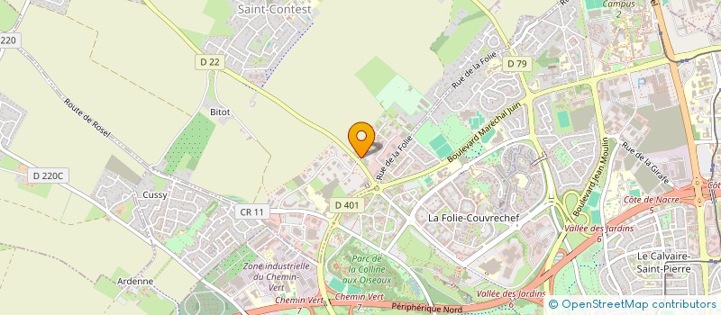 localisation de l'entreprise ECURIE MARIE NORBERG  SAINT-CONTEST