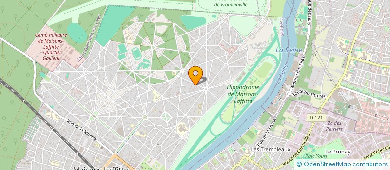 localisation de l'entreprise ECURIE MARIVAUX  MAISONS-LAFFITTE