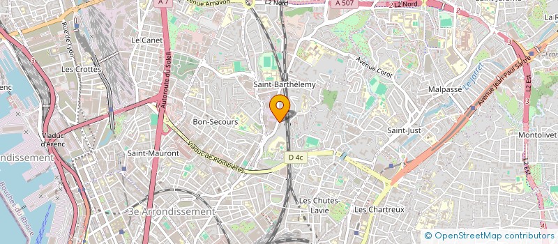 localisation de l'entreprise ECURIE MASSILIA  MARSEILLE