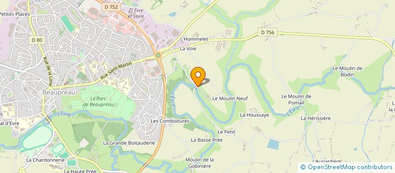 localisation de l'entreprise ECURIE MATHIEU BERNEREAU à BEAUPREAU-EN-MAUGES