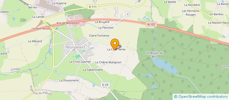 localisation de l'entreprise ECURIE MBM  ARGENTRE-DU-PLESSIS