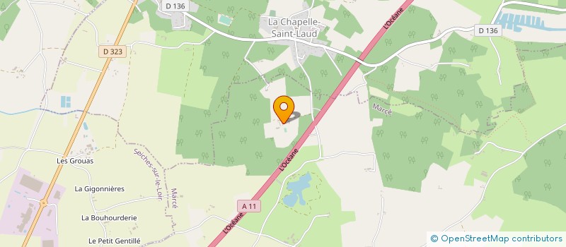 localisation de l'entreprise ECURIE MCMILLAN à JARZE VILLAGES