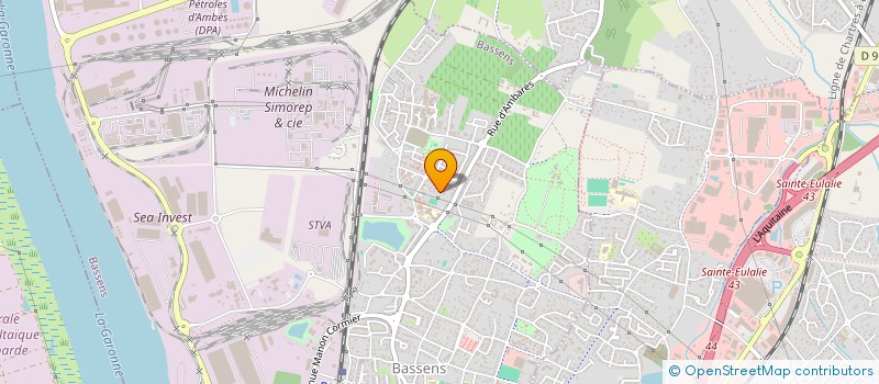 localisation de l'entreprise ECURIE MDV à BASSENS