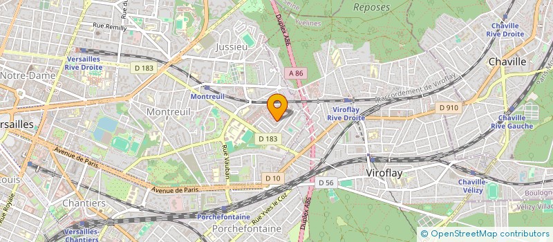 localisation de l'entreprise ECURIE MONA LISA à VERSAILLES