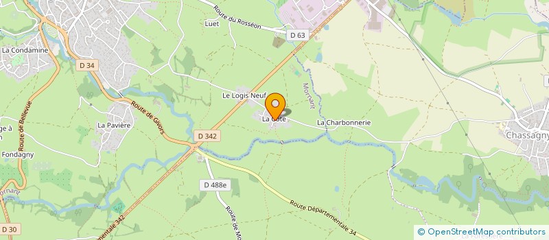 localisation de l'entreprise ECURIE MORNANT  MORNANT