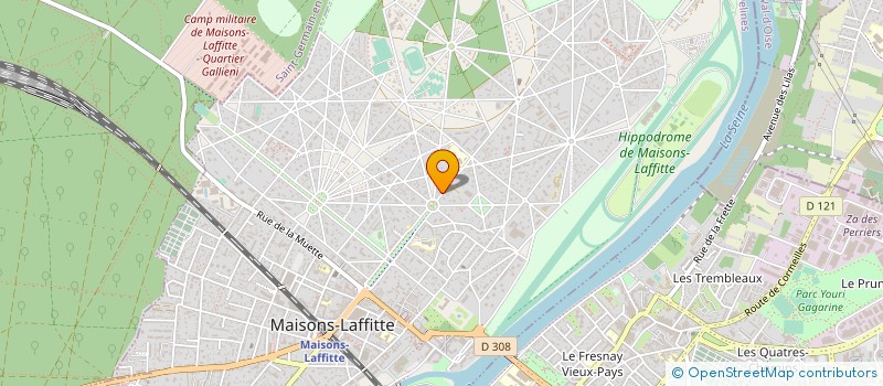 localisation de l'entreprise ECURIE OLIVIER DUGUET à MAISONS-LAFFITTE