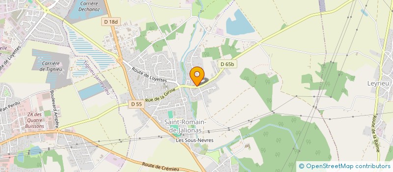 localisation de l'entreprise ECURIE OLIVIER MOREL  SAINT-ROMAIN-DE-JALIONAS