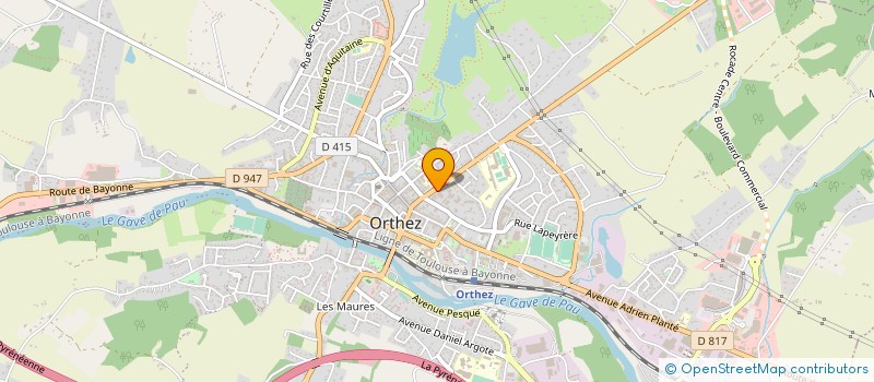 localisation de l'entreprise ECURIE ORTHEZ BEARN à ORTHEZ