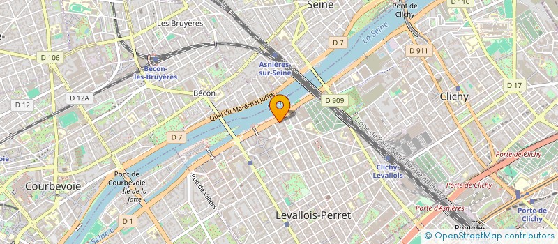 localisation de l'entreprise ECURIE P.G. DAVID à LEVALLOIS-PERRET