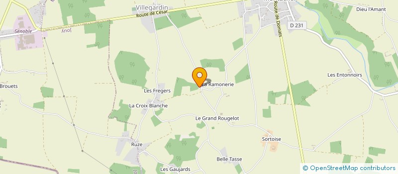 localisation de l'entreprise ECURIE P'TI ROYAL  ST VALERIEN