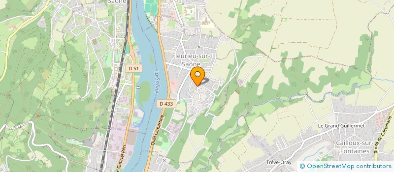 localisation de l'entreprise ECURIE PASCALE MENARD  FLEURIEU-SUR-SAONE