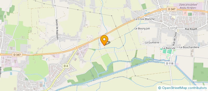 localisation de l'entreprise ECURIE PECALE à LOIRE-AUTHION