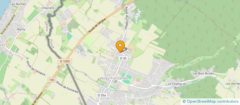 localisation de l'entreprise ECURIE PELLON MAISON  VEIGY-FONCENEX