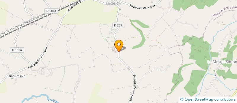 localisation de l'entreprise ECURIE PENELOPE LEPREVOST à MEZIDON VALLEE D'AUGE