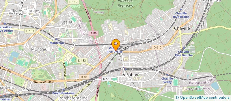 localisation de l'entreprise ECURIE PRIMADONA  VIROFLAY