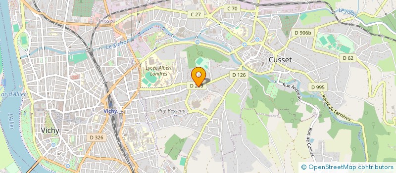 localisation de l'entreprise ECURIE R.S TROT  CUSSET