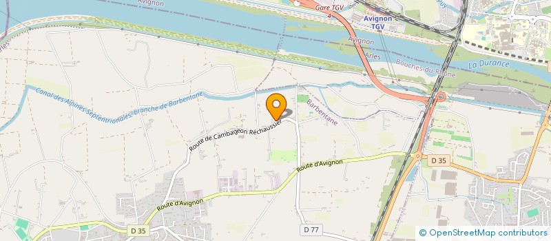 localisation de l'entreprise ECURIE RALLYE AUTOMOBILE BARBENTANE  BARBENTANE