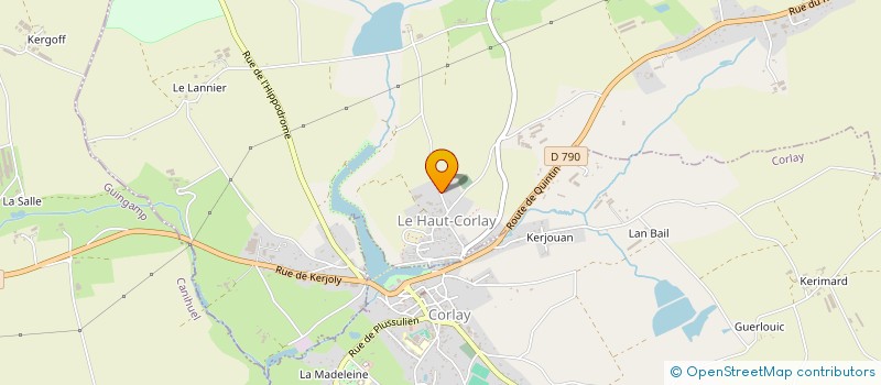 localisation de l'entreprise ECURIE RAOULT  LE HAUT-CORLAY