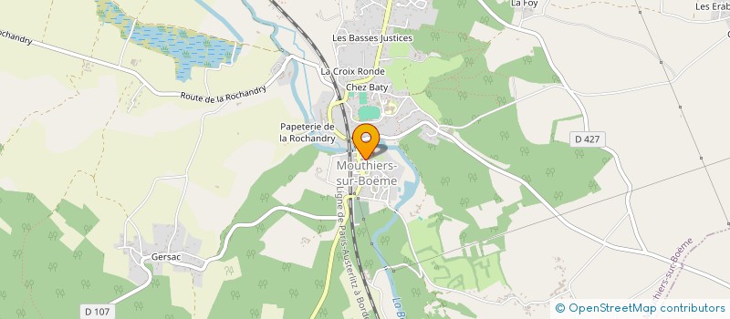 localisation de l'entreprise ECURIE REGIS MAURICE à MOUTHIERS-SUR-BOEME