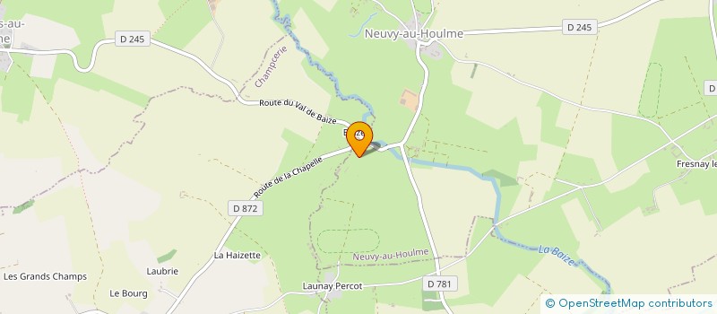 localisation de l'entreprise ECURIE RIB à NEUVY-AU-HOULME