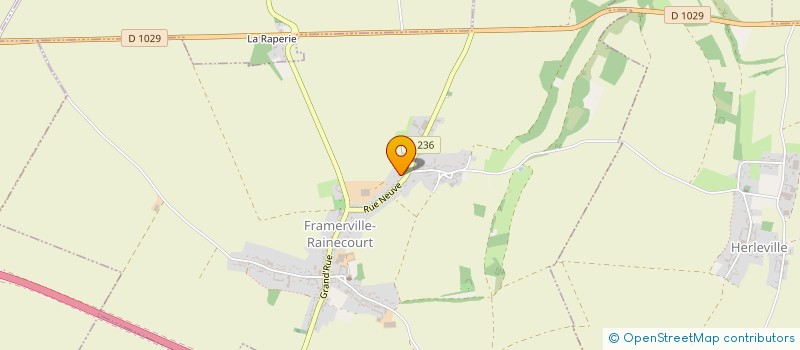 localisation de l'entreprise ECURIE RODRIGUEZ DEBRAY à FRAMERVILLE-RAINECOURT