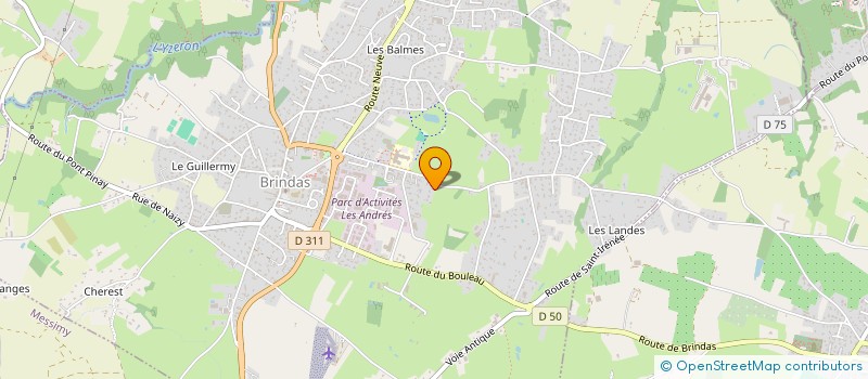 localisation de l'entreprise ECURIE SAPI  BRINDAS