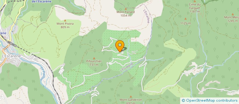 localisation de l'entreprise ECURIE SC - CENTRE D'EPANOUISSEMENT POUR EQUIDES  L'ESCARENE
