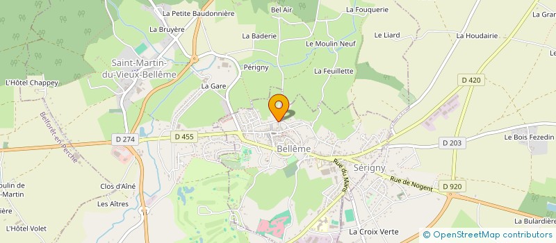 localisation de l'entreprise ECURIE SERINIERA à SAINT-MARTIN-DU-VIEUX-BELLEME