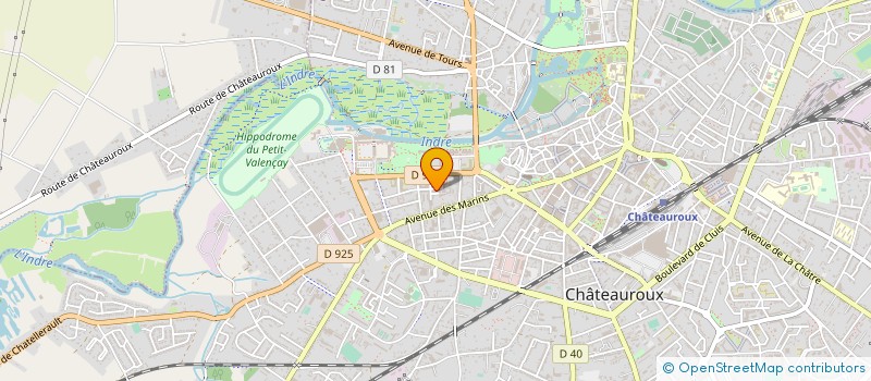 localisation de l'entreprise ECURIE TERRE DU BERRY à CHATEAUROUX