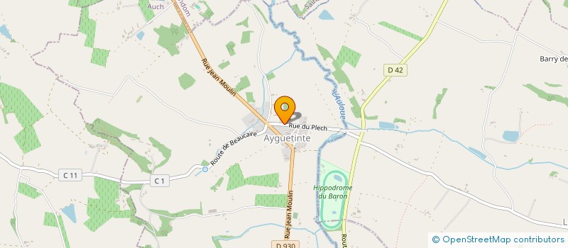 localisation de l'entreprise ECURIE TROIS RIVIERES  AYGUETINTE