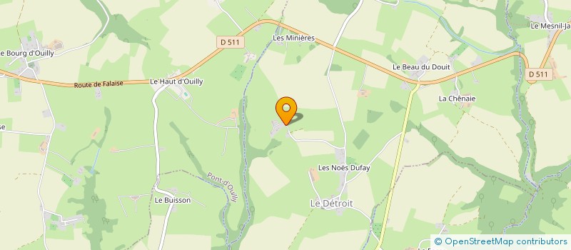 localisation de l'entreprise ECURIE UP STARS  LE DETROIT