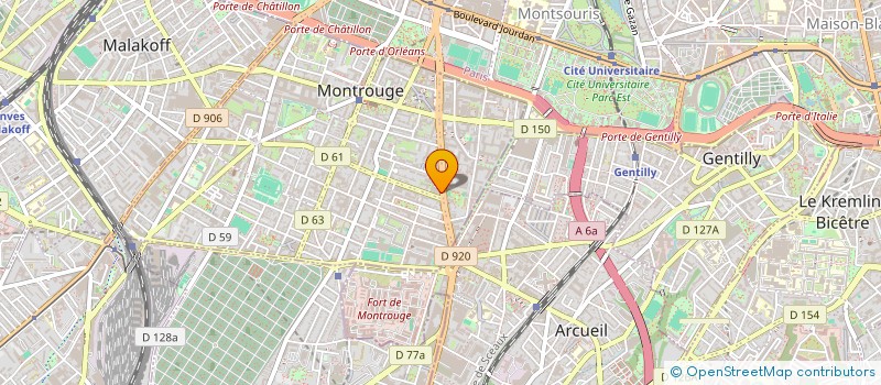 localisation de l'entreprise ECURIE VDMH  MONTROUGE