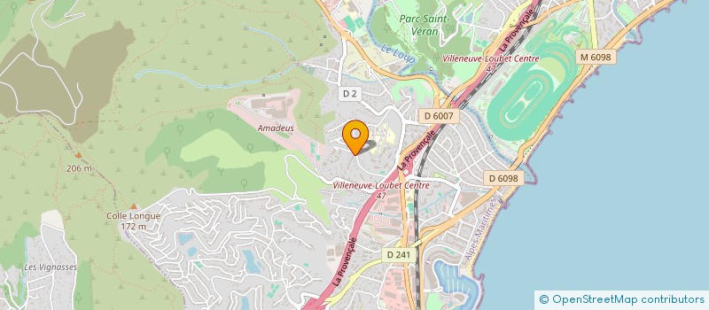 localisation de l'entreprise ECURIE VERCRUYSSE  VILLENEUVE-LOUBET