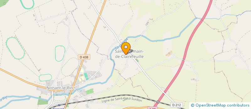 localisation de l'entreprise ECURIE VILJA PAUNONEN à SAINT-GERMAIN-DE-CLAIREFEUILLE