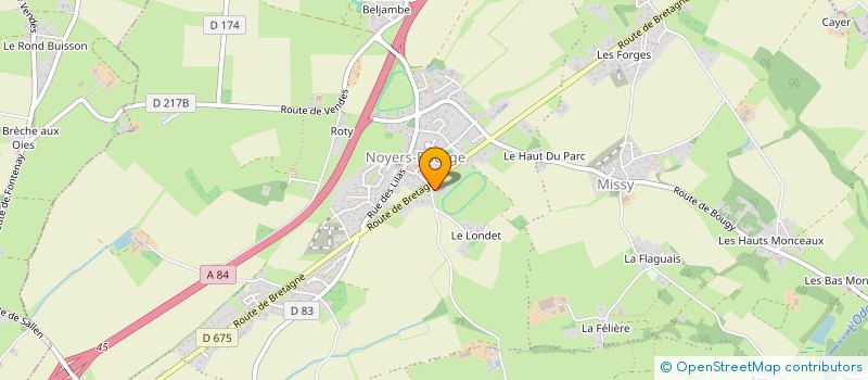 localisation de l'entreprise ECURIE XANA  VAL D'ARRY