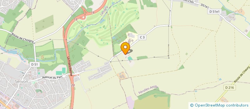 localisation de l'entreprise ECURIES D ATTILLY  FEROLLES-ATTILLY