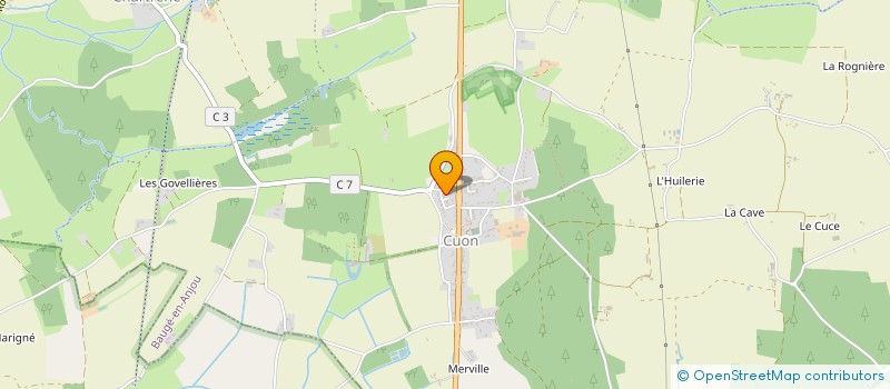 localisation de l'entreprise ECURIES DE BAUGE  BAUGE-EN-ANJOU