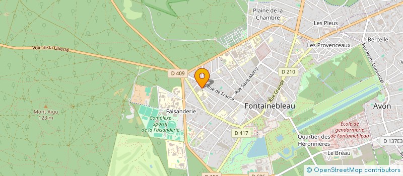 localisation de l'entreprise ECURIES DE FLEURY à FONTAINEBLEAU