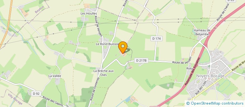 localisation de l'entreprise ECURIES DE LA BRETONNIERE à MONTS-EN-BESSIN