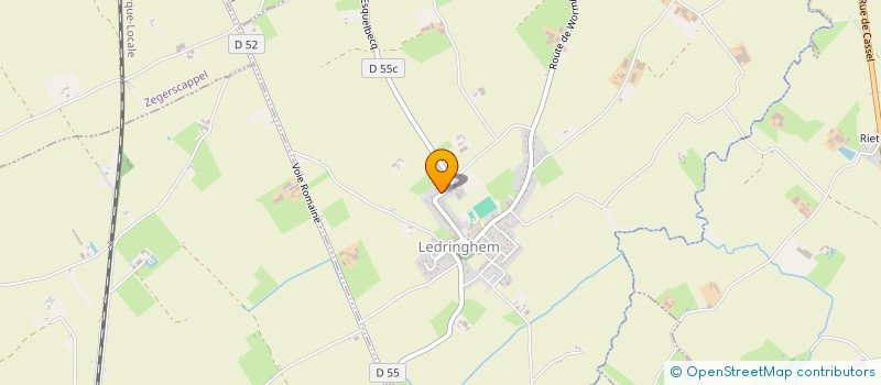 localisation de l'entreprise ECURIES DE LA GALGUICHOUETTE à LEDRINGHEM