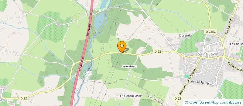 localisation de l'entreprise ECURIES DE MERLET  SAINT-SAVIN